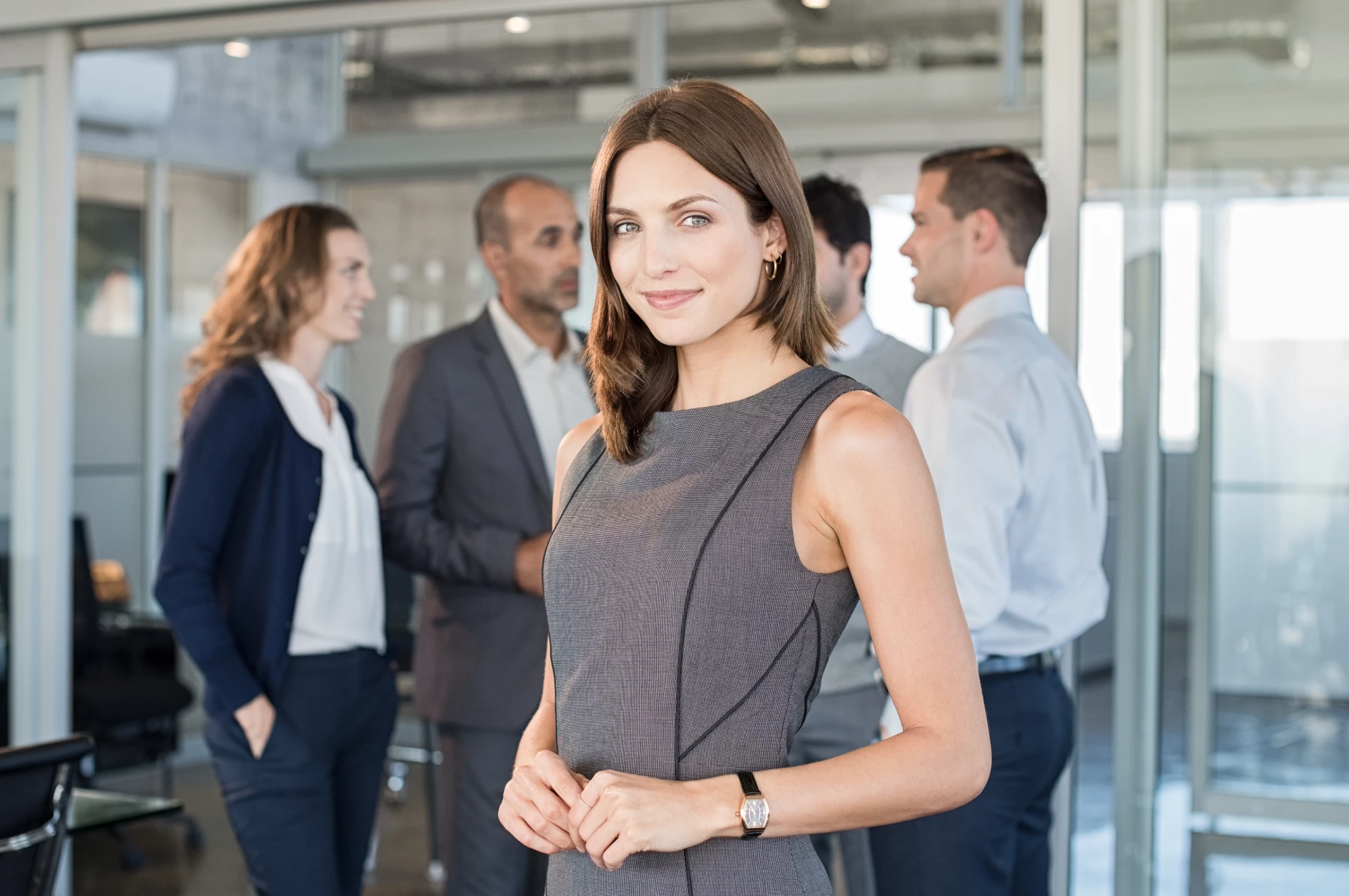 young-satisfied-business-woman